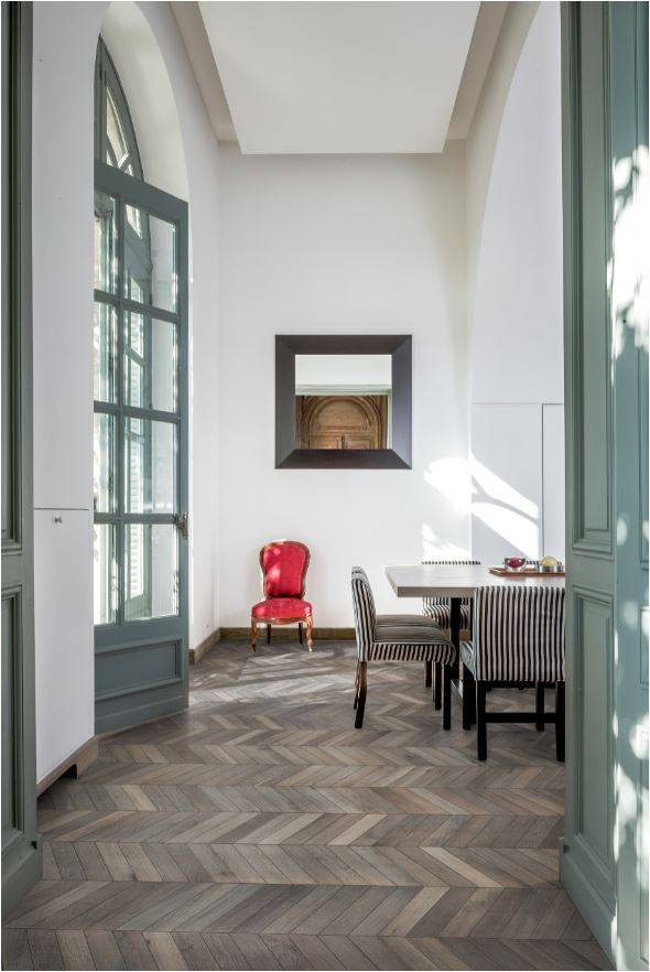 Kährs - Parquet contrecollé – Chevron Grey – Ambiance – Lyon