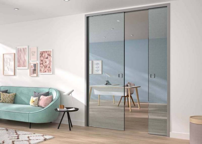 porte intérieure épurée panoramique Lyon Décibois