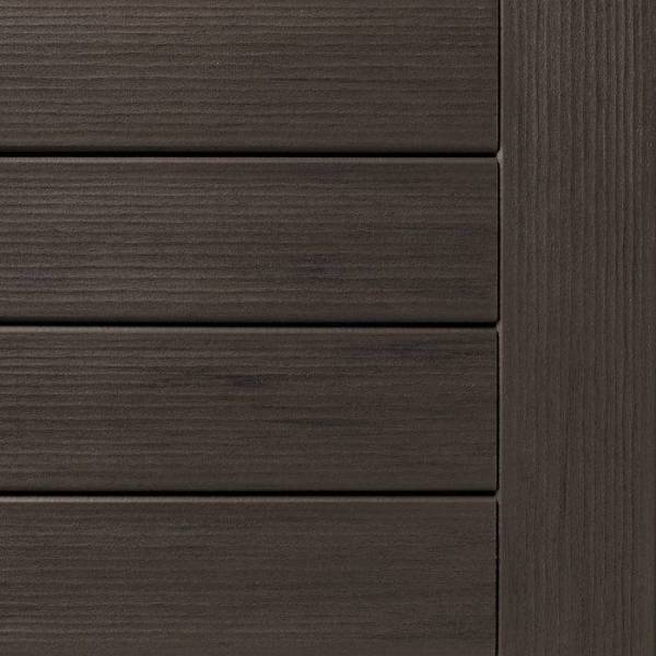 Fournisseur de bois à Lyon pour terrasse en bois composite marron foncé sous garantie